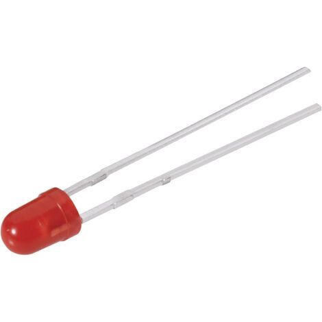 Vishay TLUR4400 LED rouge rond 3 mm 3 mcd 30 ° 20 mA 2 V Q61851 (1/4)