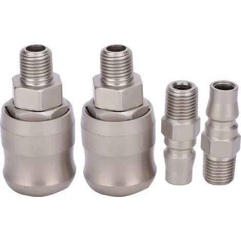 2 jeux de connecteurs pneumatiques rapides, marteau-piqueur antidéflagrant, Joint de Type C autobloquant SM + PM20 (1/5)