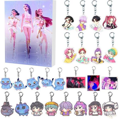 K-Pop-Dämonenjäger-Adventskalender aus Acryl – 24-tägige Überraschungsgeschenkbox, ideal für Fans und Kinder (1/5)