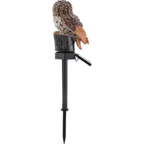 Lampe solaire jardin étanche, éclairage extérieur pour pelouse, brun, projecteur paysager sans fil pour terrasse et allée (1/5)