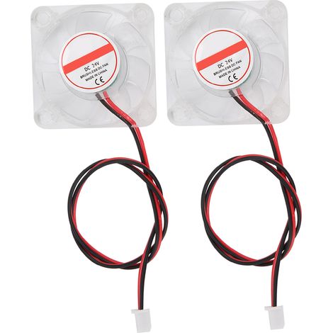 2Pcs Ventilateur de Refroidissement 4010 avec LED et Roulement Hydraulique pour Imprimante 3D V6 Hotend 24V (1/5)