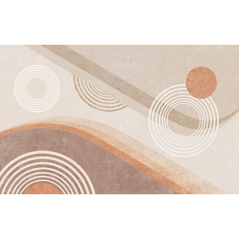 Papier peint panoramique - Ronds Design - 130 cm x 81 cm (1/2)