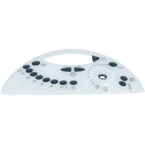 Panneau avant compatible Vorwerk Thermomix TM31 – Couvercle frontal en plastique – Longueur 26,5 cm – Couleur noir/blanc/gris (1/4)