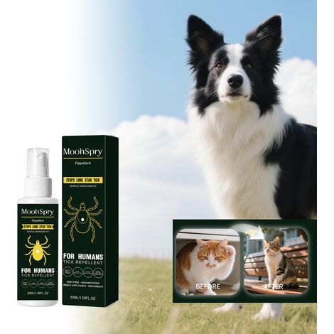 Spray anti-tiques pour animaux de compagnie (chats et chiens) - Application locale sur la peau et le pelage - 50 ml -- BIEMMEDUE (1/5)