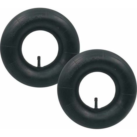 C-2pcs 4.10/3.50-4 Pneu à chambre à air avec valve droite TR-13 pour diable, chariot, brouette, chariot de jardin, tondeuse à gazon (1/5)