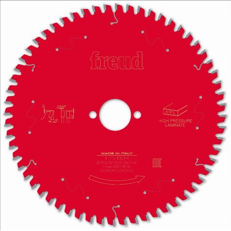 Hoja para sierra circular portátil FREUD - Ø210 2,8/1,8 AL30 Z60 TP 0° - F03FS09869 -FR15H001H
