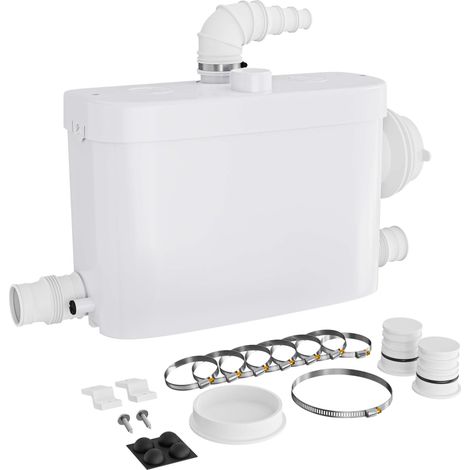 Wiltec – Station de relevage eaux usées 3/1 – Broyeur intégré – 450 W – Hauteur de refoulement 7,5 m – 6900 l/h – Installation facile