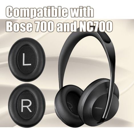 1 paire de coussinets d'oreille de remplacement pour casque Bose NC700, coussinets d'oreille en peau de mouton, matériau doux, r (1/5)