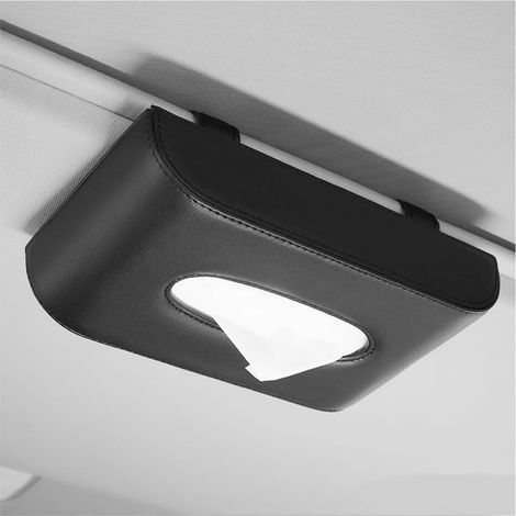 Porte-serviettes de voiture – Pour pare-soleil – Serviettes et masques – Universel – Noir (1/5)