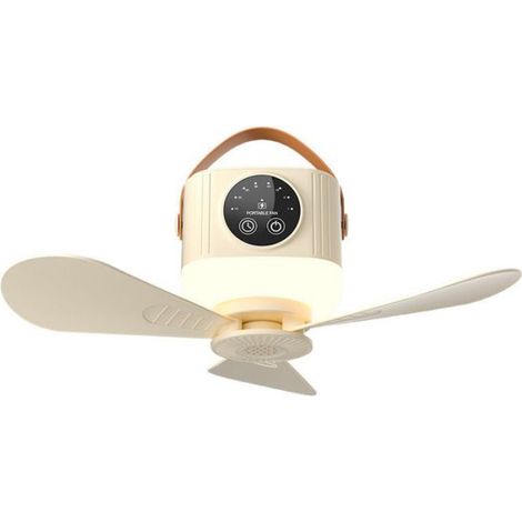Ventilatoren – Multifunktionaler Campingventilator mit LED-Licht – 7200-mAh-Akku – 360°-Drehung – Fernbedienung und … (1/5)