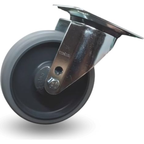 Roue pivotante, ensemble pour chariot, 160 mm, 200 kg, jppe 1603, Ecoforma (1/5)