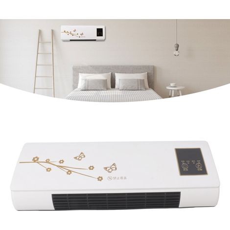 Climatiseur mural domestique, chauffage d'appoint, radiateur électrique mural pour chambre, appareil de chauffage PCT, unité de refroidissement et de chauffage électrique, norme européenne 220 V (1/5)