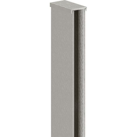Mexen – Bandeau mural pour paroi de douche en aluminium nickel brossé – Longueur 200 cm – Pour verre 8 mm – 8000097