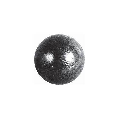 Deco Fer Forge – Boule pleine lisse 15mm – Non percée en fer forgé – À souder pour ferronnerie – Finition brute à peindre ou vernir