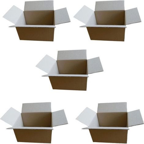 5 petits cartons d'emballage 16 x 12 x 11 cm (1/3)