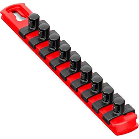 Ernst 8411-red-3 de fabrication/8 20,3 cm Socket Organiseur et 9–3/20,3 cm Twist Lock Clips, 8411-Red-3/8 (1/5)