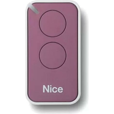 Émetteur télécommande 2 canaux INTI2L – Fréquence 433,92 MHz – Portée 150 m extérieur – Alimentation pile CR2032 – Compatible avec NICE FLOR-S1/S2/S4