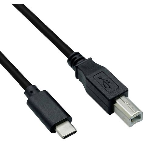 Roline Câble USB USB 2.0 USB-C® mâle, USB-B mâle 1.80 m noir blindé 11.02.8336 (1/2)