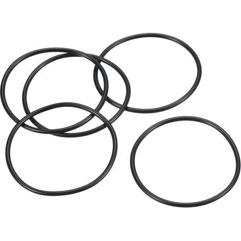 O Ring Nitrile Rubber 49mm OD 45mm ID 2mm Width, 5Pcs Metric Sealing Gasket for Tap Plumbing Automotive Repair, Black (1/5)