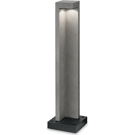 Ideal Lux TITANO - Borne d'extérieur LED intégrée 1 granit léger 3000K IP55 (1/2)