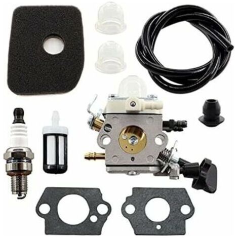 Vergaser-Set mit Luftfilter und Zündkerze für Stihl BG86 SH56 SH56C SH86 SH86C BG86CE BG86Z BG86CEZ Laubbläser, ersetzt ZAMA C1M-S261B, Teilenummer 4241 120 0616.