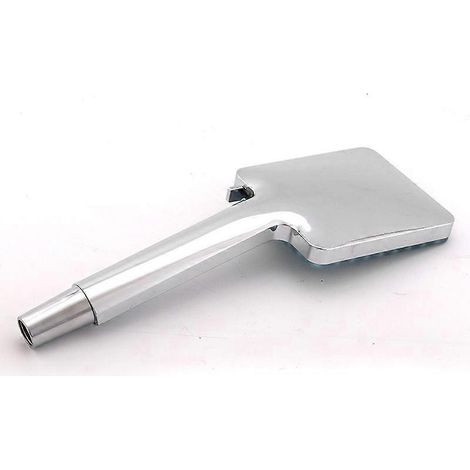 Pommeau de douche carré haute pression, douchette à main 6 jets avec réglages ajustables, finition chromée, remplacement universel pour salle de bain (1/4)