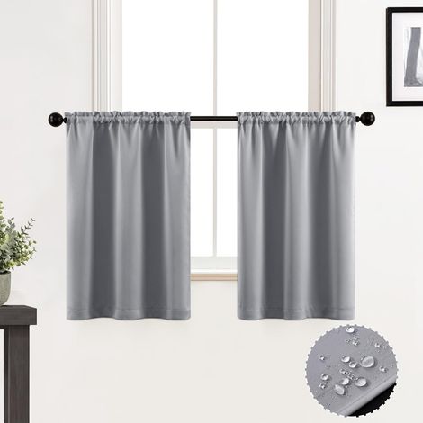 Cenefa de cocina impermeable con cubierta para barra de 60 cm para puertas y ventanas pequeñas, juego de 2 - Gris (1/5)
