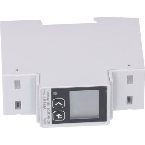 Digitaler Einphasen-230V-Stromzähler, LCD-Bildschirm, DIN-Schienenmontage, Energieverbrauchsmesser, Leistungsanzeige, elektrisches Überwachungsgerät. (1/5)
