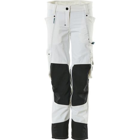 Mascot Hose ADVANCED mit Knietaschen Damen PEARL CORDURA 18388 Gr. 82C44 weiß