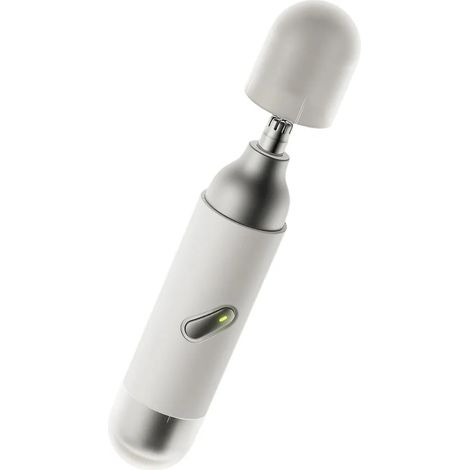 Rifinitore portatile 2 in 1 per peli del naso e barba, mini rasoio elettrico, luce LED, ricarica rapida Type-C, impermeabile, doppie lame, per la cura del viso. (1/5)