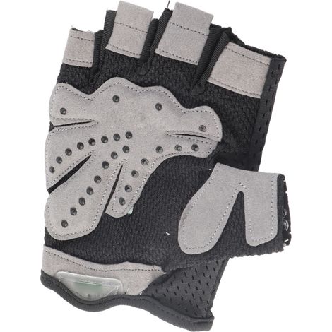 Gants de fitness unisexes, adaptés à l'haltérophilie, au cyclisme et à d'autres activités sportives. Modèle demi-doigts, noirs, taille M. (1/5)