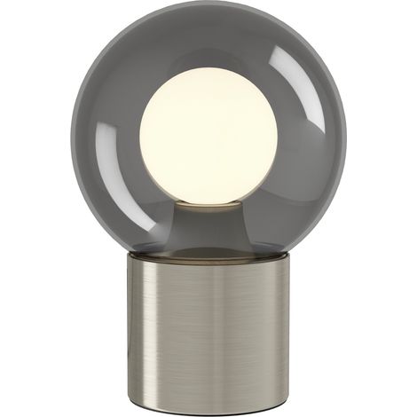 Eglo Tischleuchte Bravino E14 Ø 12 x 17,5 cm nickel/chrom Lampen (1/3)