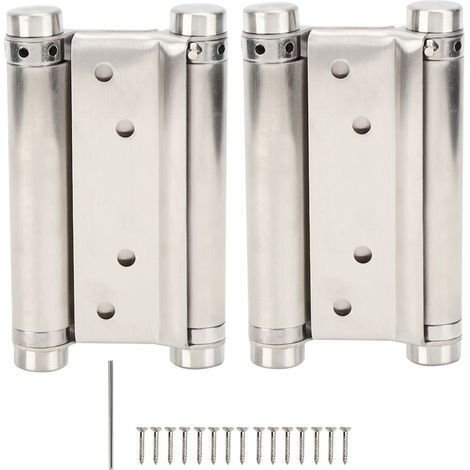 Charnière à ressort de porte en acier inoxydable de 4 pouces, avec roulements, accessoire de quincaillerie pour portes battantes (1/5)
