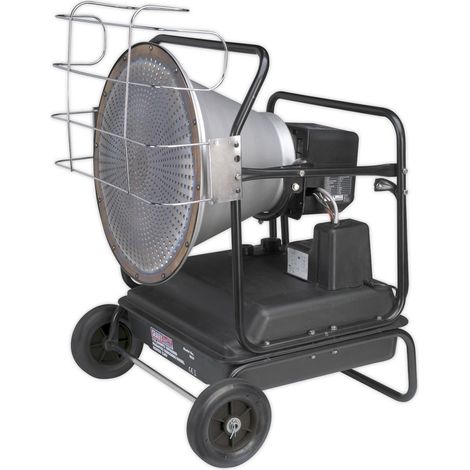 Sealey Infrared Space Warmer&reg Paraffin/Kerosene/Diesel Heater with Wheels 125,000Btu/hr IR37 (1/5)