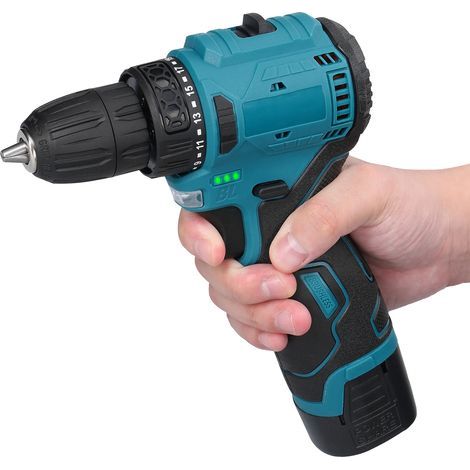 16.8V Cordless Electric Drill, Electric Screwdriver, Adjustable Rotation Mode, Lithium Battery, Power Tools for Home Renovation (1/5)