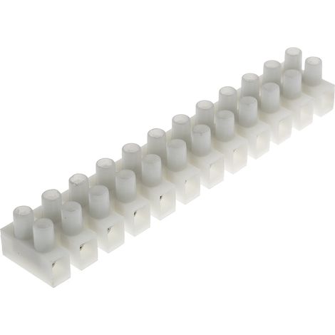 Bornier de raccordement RS PRO, 12 pôles , A visser, 4mm², 3 24A ( Prix pour Paquet de 5 )