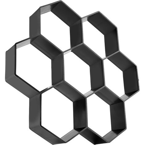 Moule hexagonal pour pavés en béton ou brique, motif de jardin à faire soi-même (1/5)