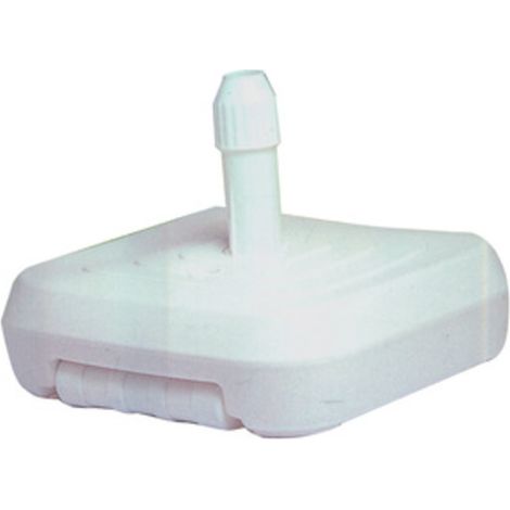 Base pour parasol avec roues en PVC remplissable de sable ou d'eau pour piquets de 30 a' 54 mm
