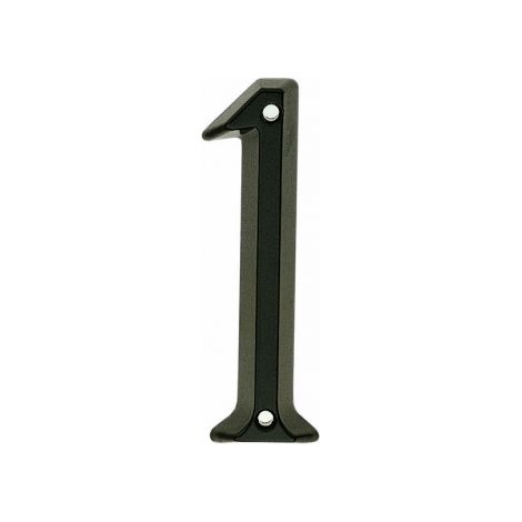 Ouvre&Déco – Numéro de rue en zamak noir 95mm – Design rustique – Résistant aux intempéries – Pour façade élégante - RUE 1 EN