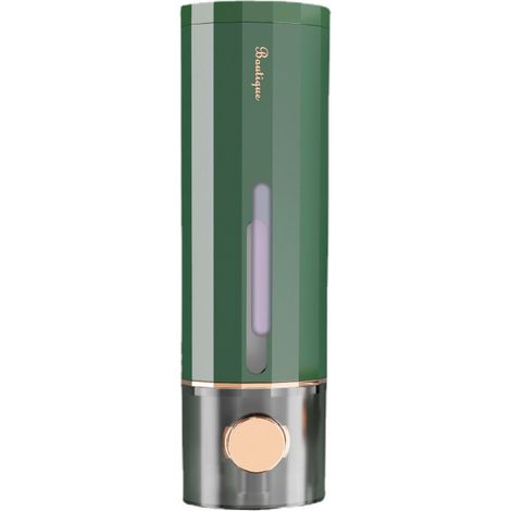 Distributeur de savon liquide mural sans perçage de 450 ml, distributeur de savon de douche de luxe, adapté à la salle de bain, écologique, 1 pièce. (1/5)