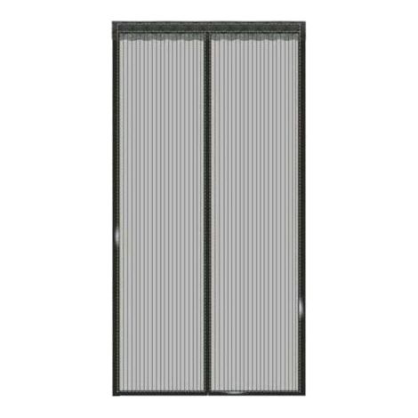 Magnetisches Moskitonetz für Türen und Fenster, 150 x 240 cm – Maßgefertigtes, aufrollbares Moskitonetz mit automatischem Verschluss – Ideal für Innentüren oder Terrassen – Schwarz (1/5)