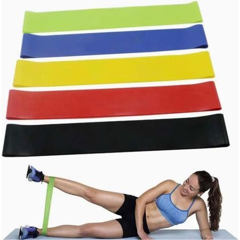 Bande de Résistance - YOLISTAR - Lot de 5 - 4.5 Kg à 18 Kg - écologique - Multicolore (1/4)