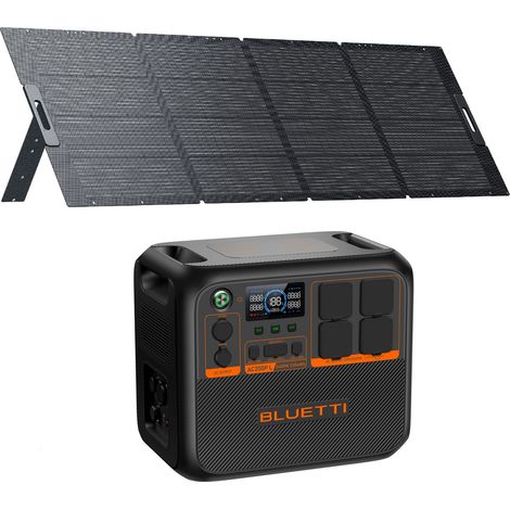 Kit Powerstation BLUETTI AC200PL mit Solarpanel 350 W (0% MwSt)