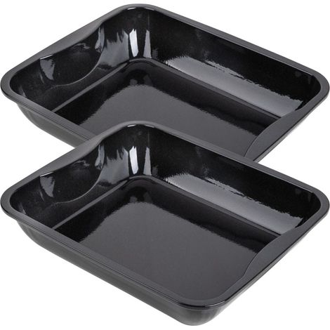 Ensemble de 2 Plats à four XXL rectangle en acier émaillé 40 x 34 cm Zenker Spécial cooking (1/5)
