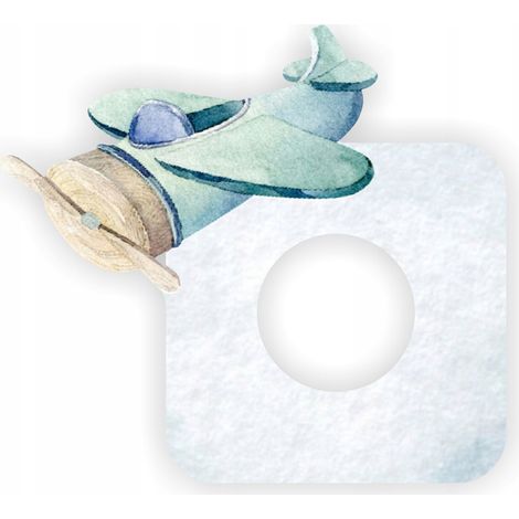 Adhesivo protector para el interruptor de la habitación infantil - Avión (1/4)