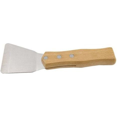 Deckenmontagespachtel mit Holzgriff, Stretchfolienschaufel, Schweißharpunen-Zubehör, große Ausführung (1/4)