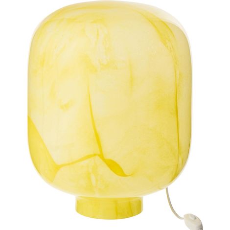 Lampe à Poser en Verre "Bola" 38cm Jaune (1/5)