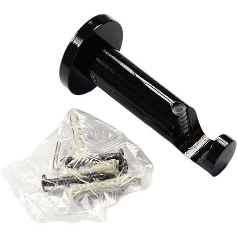 1 Support ouvert pour tringle a rideau Ø20 métal Coloris - Noir