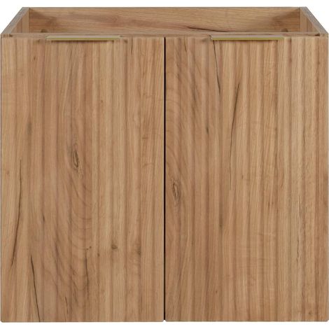 Mobile da bagno, Rovere Craft + maniglia dorata, 60 x 57 x 46 cm (1/5)