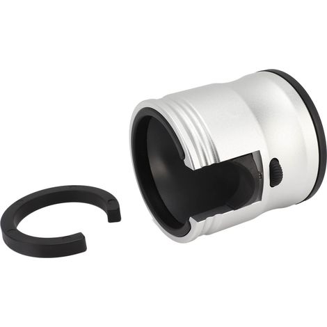 Support de tasseur à café rond antidérapant et réglable universel en alliage d'aluminium, pour filtre à café, idéal pour la maison et le café (argenté).